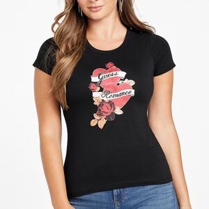 Guess Factory Eco Romance Heart & Rose Romantic Valentines Organic Cotton, M